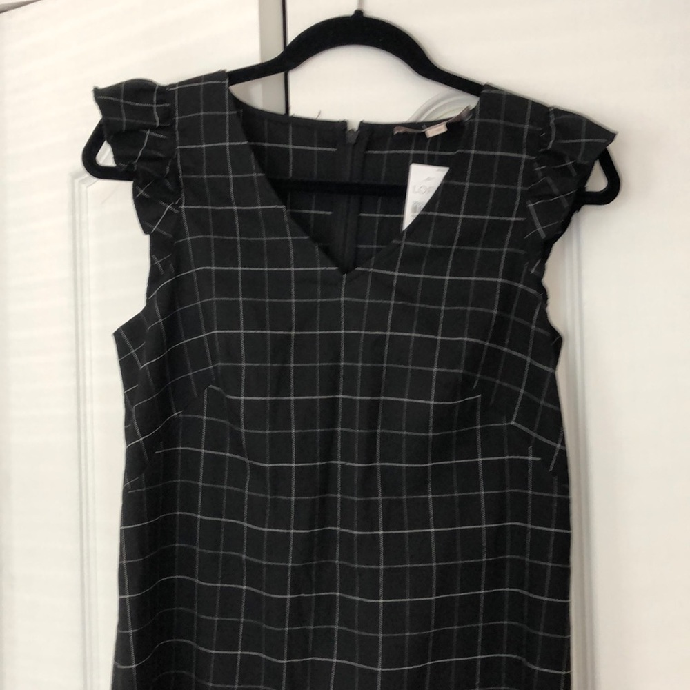 Checkered black dress